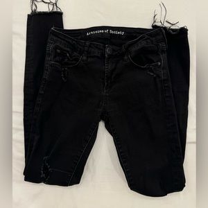 Articles Of Society Black Ripped Skinny Jeans 26